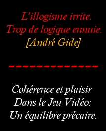 image d'illustration du dossier: Coherence et jeu video, Deux éléments incompatibles